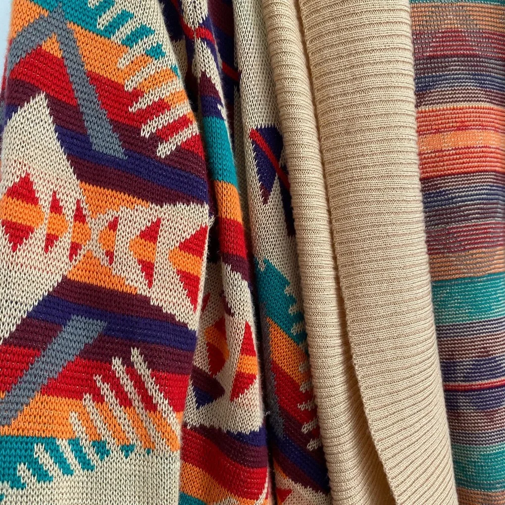 Blu Pepper Multicolor Aztec Cardigan - Picture 2 of 3